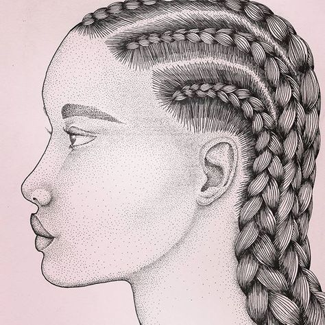 CORNROW KWEEN 👸  #illustration #cornrows #poc #dotart #braids Cornrow Drawing, Draw Cornrows, Cornrows Hair, How To Draw Braids, Cornrow Braids, Hair Drawing, Braided Cornrow Hairstyles, Cornrow, Cornrow Hairstyles