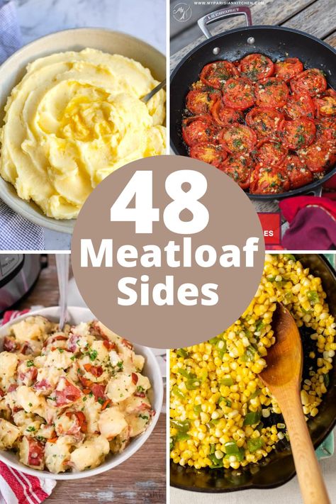 Enhance your meatloaf dinner with our top picks for sides. Find easy meatloaf sides and healthy options that will complement your meal perfectly. Explore what goes with meatloaf and discover the best side dishes, from comfort food to fresh veggies. Get inspired with meatloaf meal sides that make dinner special. Tap to see the recipe and enjoy a fantastic meal. Food Sides Easy, What Goes With Meatloaf Sides, Meat Loaf Sides, What To Serve With Meatloaf, Meatloaf Sides Dishes Ideas, Sides With Meatloaf, Sides To Go With Meatloaf, Side For Meatloaf, Meatloaf Dinner Ideas Sides