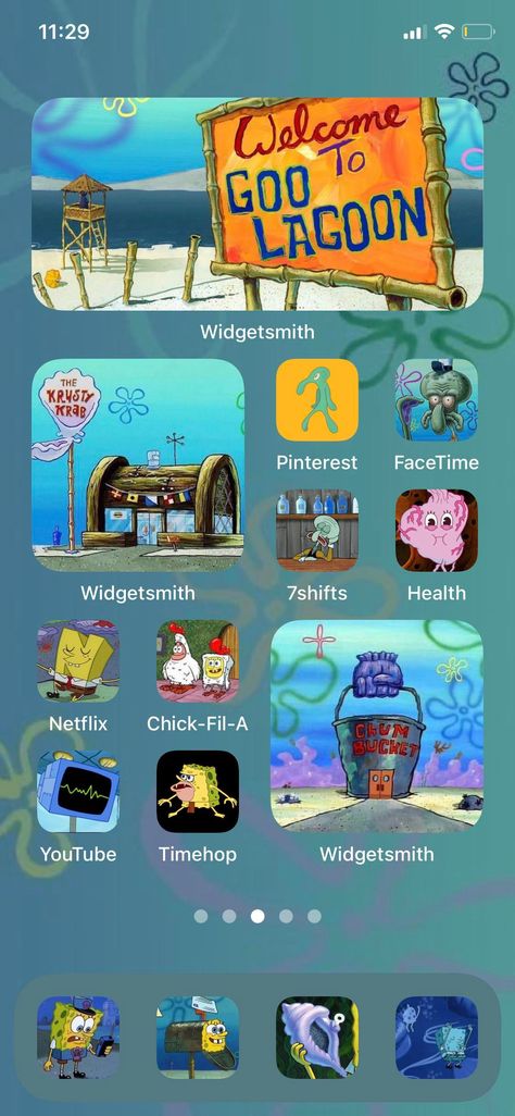 Spongebob Homescreen, Funny Homescreen, Spongebob App Icons, Spongebob Drawing, Iphone Meme, Spongebob Drawings, Creative Apps, Desktop Wallpaper Organizer, Iphone Wallpaper Ios