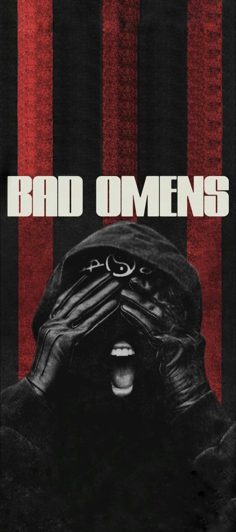 Bad Omens Iphone Wallpaper, Bad Omens Phone Wallpaper, Bad Omens Background, Emo Band Wallpaper, Spiritbox Band Wallpaper, Emo Bands Wallpaper, I Prevail Wallpaper, Bad Omens Wallpaper Aesthetic, Sleep Token Poster