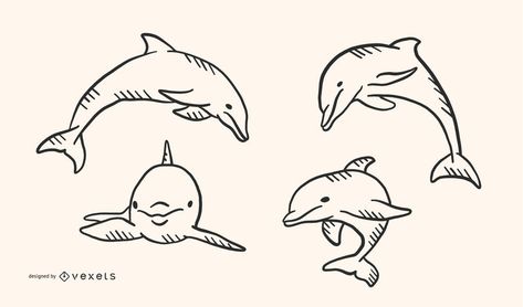 Dolphin Doodle Style Vector Design #AD , #Aff, #affiliate, #Doodle, #Design, #Vector, #Dolphin Dolphin Doodle, Dolphin Drawing, Hand Lettering Art, Educational Projects, Layout Template, Art Tips, Letter Art, Graphic Image, Cute Doodles