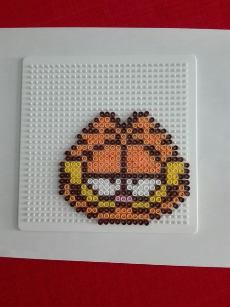 Gumball And Darwin Perler Beads, Garfield Perler Bead Patterns, Garfield Perler Beads, Iron Beads Ideas Cute, Melt Beads Patterns, Pixel Beads, Melty Bead Patterns, Easy Perler Beads Ideas, 3d Perler Bead