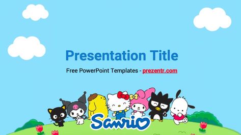 Social Media Powerpoint Template, Sanrio Presentation Template, Sanrio Powerpoint Template, Sanrio Powerpoint, Sanrio Google Slides, Sanrio Presentation, Sanrio Template, Cartoon Template, Free Ppt Template