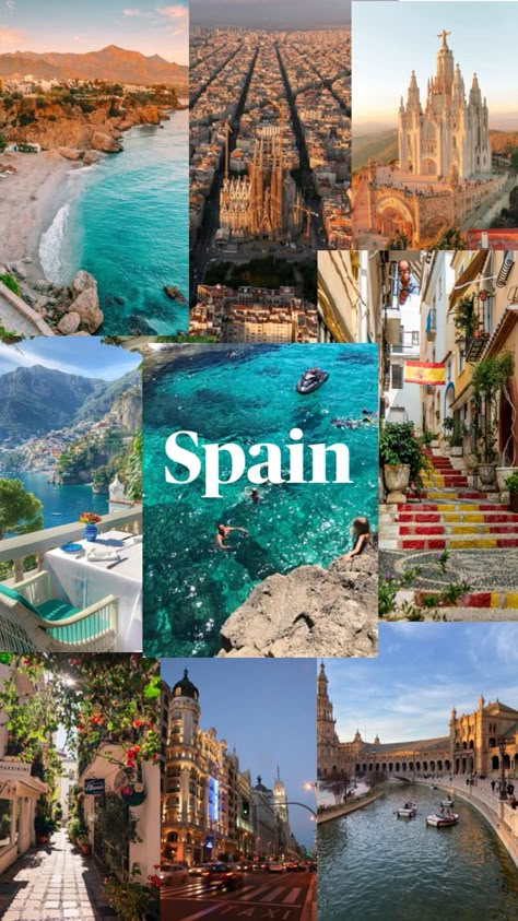 Study Abroad Spain, Spain Aesthetic, Explore Dream Discover, Travel Collage, Top Places To Travel, Europe Aesthetic, Travel Inspiration Destinations, Fun Places To Go, Barcelona Travel