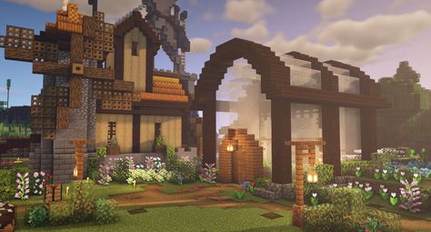 (1) GeminiTay (@GeminiTayMC) / Twitter Geminitay Minecraft Builds, Minecraft Medieval Skins, Minecraft Build House, Minecraft Mountain House, Minecraft Mountain, Minecraft Medieval House, Cottagecore Minecraft, Minecraft Shaders, Mc Builds