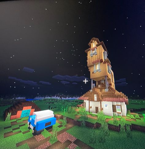 How To Build Hogwarts In Minecraft, The Burrow Minecraft, Harry Potter Minecraft Builds, Burrow Harry Potter, The Burrow Blueprint, Harry Potter Minecraft, The Burrow Harry Potter, House In Minecraft, The Burrow