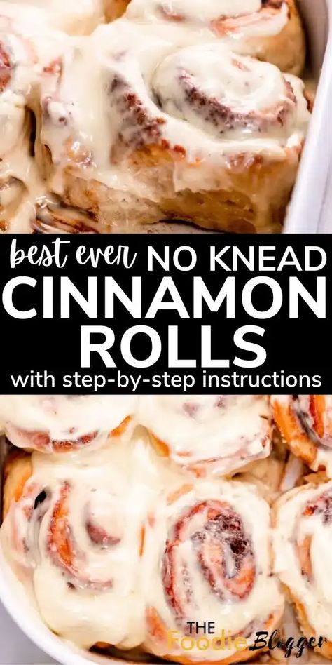 No Knead Cinnamon Rolls, Best Homemade Cinnamon Rolls, Best Cinnamon Roll Recipe, Cinnabon Cinnamon Rolls, Cinnamon Roll Recipe, Cinnamon Roll Dough, Cinnamon Rolls Easy, Best Cinnamon Rolls, Popular Desserts