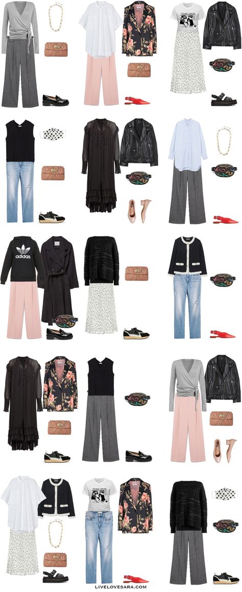 How to Build an Edgy Capsule Wardrobe for Spring - livelovesara Edgy Capsule Wardrobe 2023, Edgy Summer Capsule Wardrobe, Girly Edgy Outfits, Tomboy Capsule Wardrobe, Thredup Outfits, Edgy Capsule Wardrobe, Black Capsule Wardrobe, Edgy Wardrobe, Simple Spring Outfits