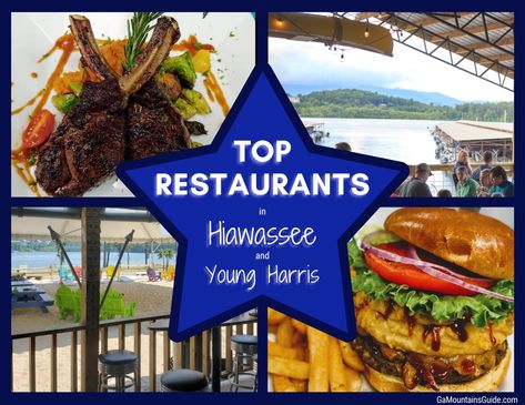 Georgia Restaurants, Places To Eat In Blue Ridge Ga, Restaurants In Georgia, Hiawassee Georgia, Blue Ridge Georgia Restaurants, Tybee Island Georgia Restaurants, Helen Georgia, Happy Hour Specials, Dining Menu