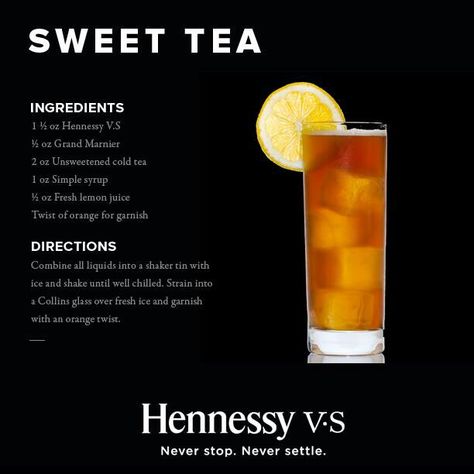 Hennessy drink. Possible signature cocktail? Could be appropriate? Hennessey Drink, Henny Drinks, Hennessy Cocktails, Hennessy Drinks, Fishbowl Drink, Dark Liquor, Whiskey Party, Cognac Cocktail, Bar Rescue