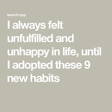 I always felt unfulfilled and unhappy in life, until I adopted these 9 new habits Senior Tips, Bible Proverbs, Bible Quiz, Seven Habits, New Habits, Embracing Change, Feeling Empty, Life Questions, Learning To Say No