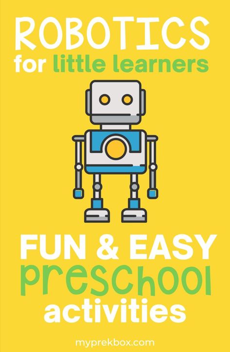 Preschool Coding, Easy Preschool Activities, Robots Preschool, Preschool Technology, Coding And Robotics, Unplugged Coding Activities, Innovative Teaching Ideas, Robot Activity, Classroom Management Preschool