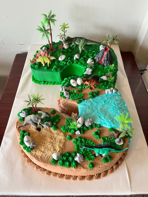 The Good Dinosaur Cake, Felix Birthday, Jurassic Park Birthday, Dino Cake, Dinosaur Birthday Cakes, Dinosaur Themed Birthday Party, Park Birthday, Cookie Cakes, Dino Birthday Party