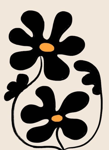 Maya Art, Modern Flowers, Flowers Abstract, Photo Cute, Cerámica Ideas, Floral Poster, Paint And Sip, Modern Flower, Boho Art