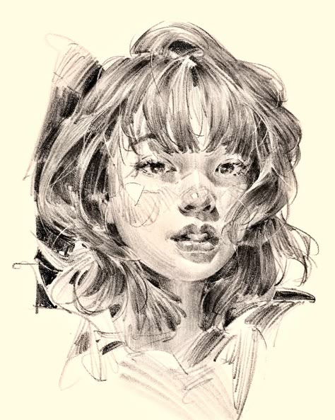 Brooks Kim Procreate Sketches, Pretty Drawings, Portrait Sketches, Sketch Painting, Realistic Art, Pencil Portrait, Art Inspiration Painting, Illustration Sketches, Portrait Inspiration