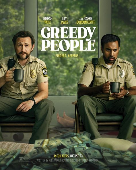 Finder$. Keeper$. #GreedyPeopleMovie – in theaters August 23rd. Greedy People, Gordon Levitt, Jim Gaffigan, People Finder, Joseph Gordon, One Million Dollars, Joseph Gordon Levitt, The Munsters, Movies By Genre