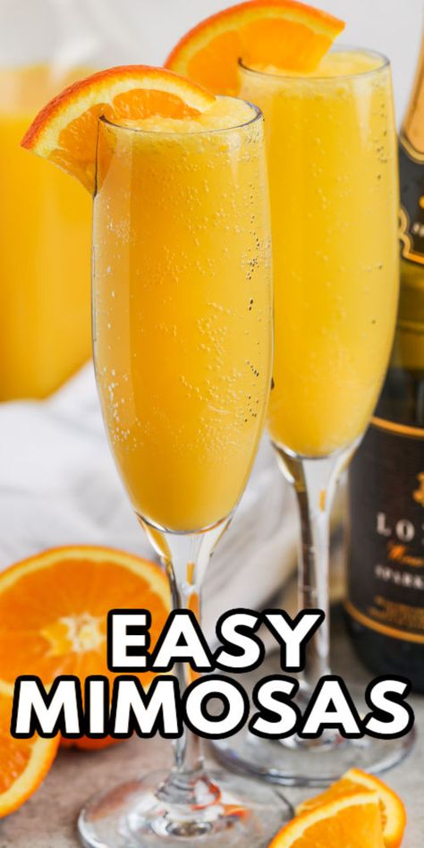 Mimosa Recipe Orange, Easy Mimosa Recipe, Mimosa Recipe Champagne, Mimosa Recipe Easy, Easy Mimosa, Breakfast Cocktail, Mimosa Drink, Mimosa Champagne, Making Apple Cider