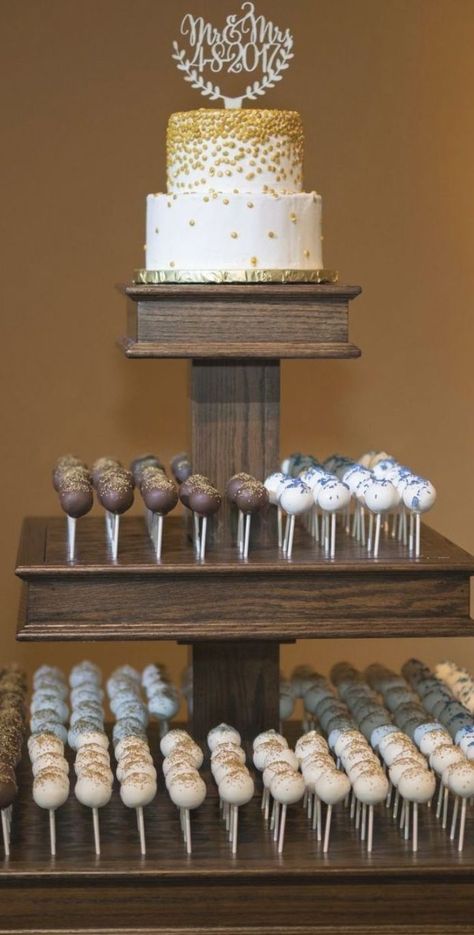 Cake Pop Wedding Cake  #cakepops #weddingcake #weddingcakeideas #alternativeweddingcake #nontraditionalweddingcake Wedding Cake Pops Display, Cake Pop Wedding, Cake Pops Display, Tofino Wedding, Dessert Table Wedding, Realistic Wedding, Hippie Styles, Pop Wedding, Alternative Wedding Cakes