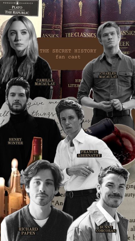 My choices for casting if there were to be a movie. Honestly so hard to pick, there are so many other actors that would play the role so well too. I’m IN LOVE with this book Henry Winter, Penguin Classics, The Secret History, The Republic, The Secret, In Love, Give It To Me, It Cast, Actors