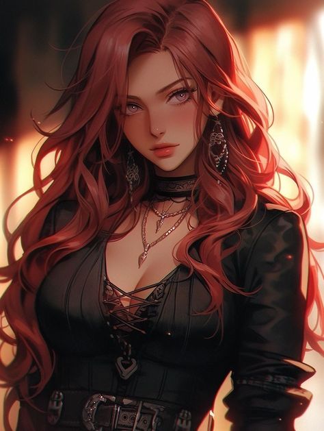 Female Assassin Anime, Blonde Female Character Art, Red Haired Anime Female, Red Hair Anime Woman, Art Ideas Anime, Kitchen Net, Red Hair Anime, Female Anime Characters, Anime Red Hair