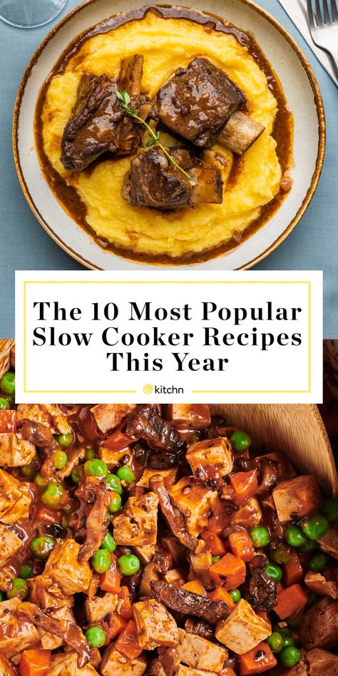 custom pin 10 most popular Most Popular Dinner Recipes, Slow Cooker Potatoes, Slow Cooker Lentils, Popular Dinner Recipes, Best Crockpot Recipes, Slow Cooker Vegetarian, Favorite Recipes Dinner, Slow Cooker Dinner, Healthy Slow Cooker