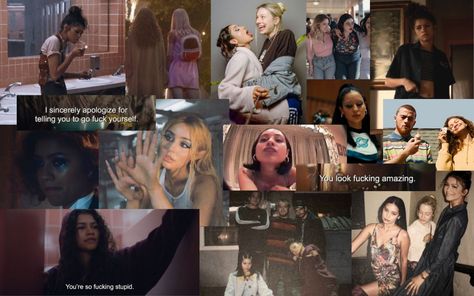 euphoria, hbo, desktop, mac, pc, wallpaper, collage, rue, jules, maddy, kat, cassie, euphoria cast, aesthetic Maddy Perez Laptop Wallpaper, Euphoria Pc Wallpaper, Euphoria Aesthetic Wallpaper Laptop, Euphoria Wallpaper Laptop, Euphoria Desktop Wallpaper, Desk Pictures, Purple Iphone Wallpaper, Collage Wallpaper Aesthetic, Cast Aesthetic