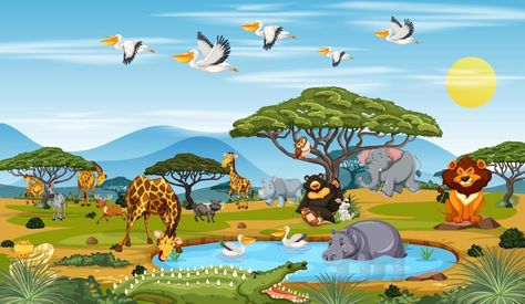 Classifying Animals, Animals In The Forest, Jungle Pictures, Background Tree, Wildlife Day, Animal Adaptations, Different Animals, Forest And Wildlife, In The Zoo