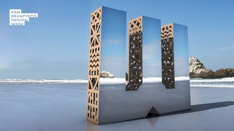 Character — San Francisco, USA Mirror Letters, Giant Mirror, Giant Letters, San Francisco Design, Monument Signs, Mirror Installation, Promotional Design, Wayfinding Signage, Environmental Design