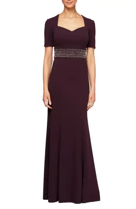 Alex Evenings | Nordstrom Edwardian Evening Gown, Edwardian Gowns, Dinner Gowns, Dress History, Trumpet Gown, Mob Dresses, Alex Evenings, Embellished Gown, Gowns Online