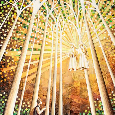 First Vision Art, Ray Johnson, Mormon Art, Sacred Groves, Vision Art, Images Of Christ, Temple Pictures, Lds Art, Joseph Smith