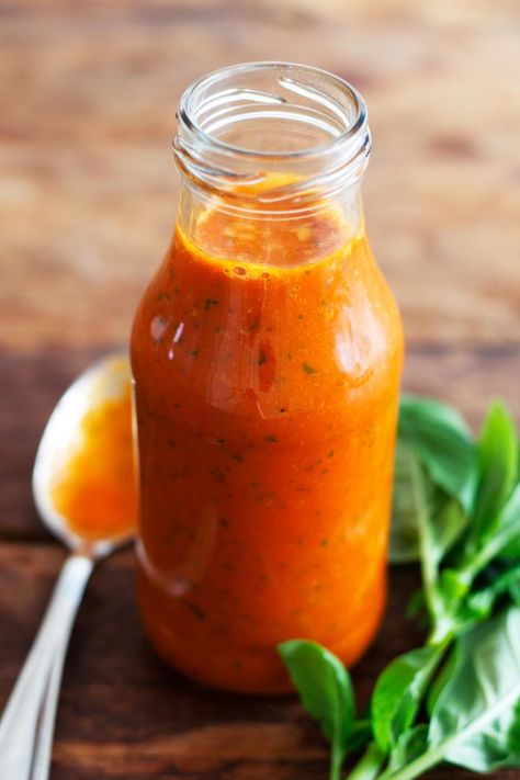 Keto Salad Dressing Red Pepper Salad Dressing, Red Pepper Vinaigrette, Red Pepper Dressing, Red Pepper Salad, Vegan Salad Dressing Recipes, Pepper Dressing, Keto Salad Dressing, Pepper Salad, Vegan Salad Dressing