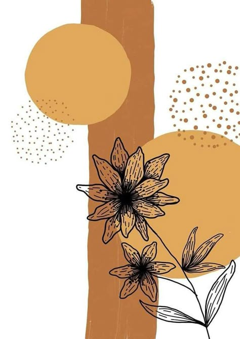 Bohemian Canvas Art, Boho Flowers Painting, Bohemian Illustration Art, Boho Sketches Simple, Boho Flower Drawing, Bohemian Art Inspiration Painting, Bohemian Drawings, Boho Art Drawings Bohemian, Bohemian Painting Ideas