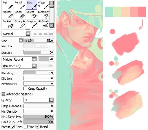 Paint Tool Sai Tutorial, Sai Brushes, Coloring Tips, Paint Tool Sai, Coloring Tutorial, Digital Marketing Tools, Digital Painting Tutorials, Clip Studio Paint, Color Studies