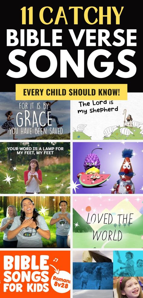 Best Bible Verse Songs for Kids Important Bible Verses, Bible Songs For Kids, Catchy Songs, Kids Sensory Activities, Memorize Scripture, Verses For Kids, Prayer For Baby, Homeschool Advice, Bible Verse Memorization