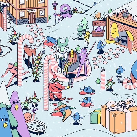 patrick (@patrick.edell) • Instagram photos and videos Patrick Edell, Full Illustration, The North Pole, The Pen, The Wizard, Lucky You, North Pole, Cute Stickers, Winter Wonderland