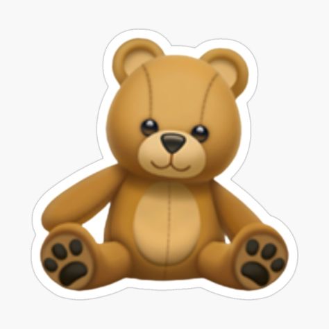 Get my art printed on awesome products. Support me at Redbubble #RBandME: https://www.redbubble.com/i/sticker/Teddy-Bear-Cute-Coquette-Emoji-Sticker-by-MollyElynDesign/160366873.EJUG5?asc=u Bear Emoji, Cute Coquette, Bear Cute, Emoji Stickers, Drawings Simple, Art Drawings Simple, Cute Stickers, Awesome Products, Art Drawings