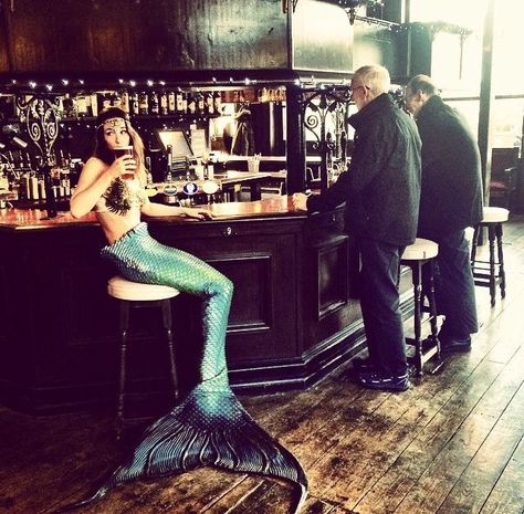 So a mermaid flops into a bar...#drinklikeafish #alwaysamermaid #pisces Mermaid Photo Shoot, Mermaid Photography, Mermaid Photos, Siren Mermaid, Water Nymphs, Mermaid Pictures, Beyond The Sea, Mermaid Tale, Mermaid Aesthetic