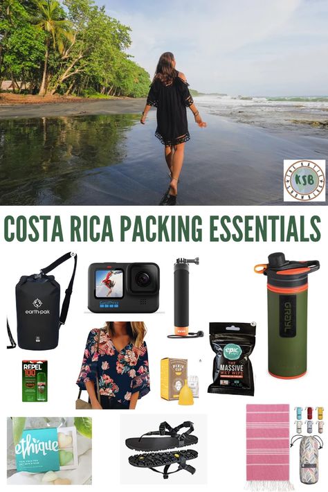 Costa Rica Outfit Ideas What To Wear, What To Pack For Costa Rica In February, Costa Rica Essentials, Packing List For Costa Rica, Costa Rica Packing List Women, What To Pack For Costa Rica, Packing For Costa Rica, Costa Rica Packing List, Outfits For Costa Rica Vacation