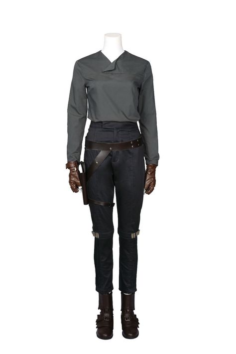 Jyn Erso Outfit, Star Wars Wardrobe, Star Wars Style Inspired Outfits, Star Wars Clothes Design, Star Wars Outfits Women, Star Wars Clothes, Jyn Erso Cosplay, Ray Star Wars, Star Wars Inspired Outfits