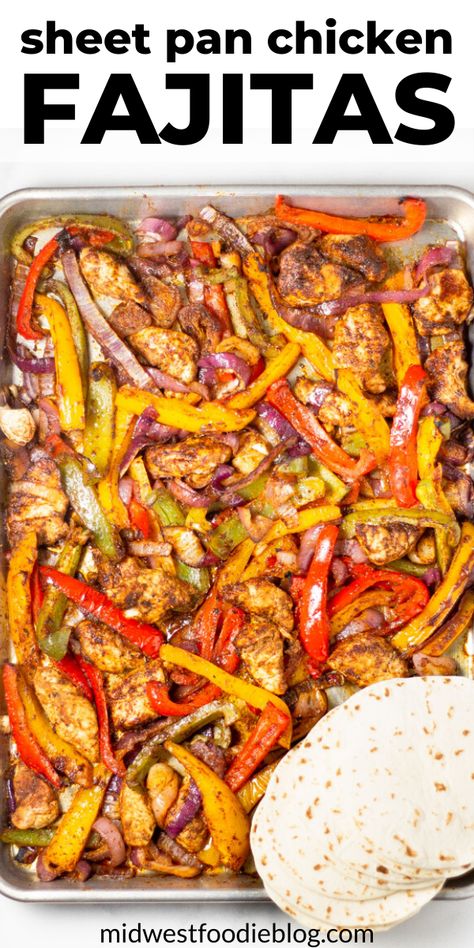 Chicken Fahijatas Recipe, Sheet Pan Chicken Fajitas, Fajita Spices, Sheet Pan Meals Chicken, Chicken Fajita Recipe, Pan Chicken Fajitas, Sheet Pan Chicken, Sheet Pan Dinners Recipes, Fajita Recipe