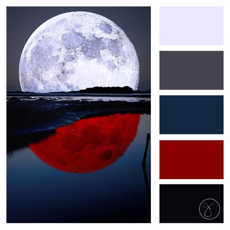 Red Navy Black Palette, Red Moon Color Palette, Black Grey Blue Red Color Palette, Colour Palette Red Black, Blue Red Color Scheme, Navy Blue And Red Color Palette, Moon Colour Palette, Dark Red Colour Palette, Powerful Color Palette