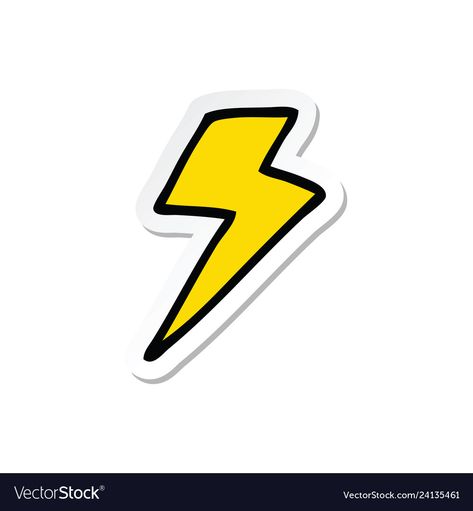 Cartoon Lightning Bolt, Lightning Cartoon, Lightning Images, Lightning Bolt, A Cartoon, Big Picture, Sticker Art, High Res, Png Images