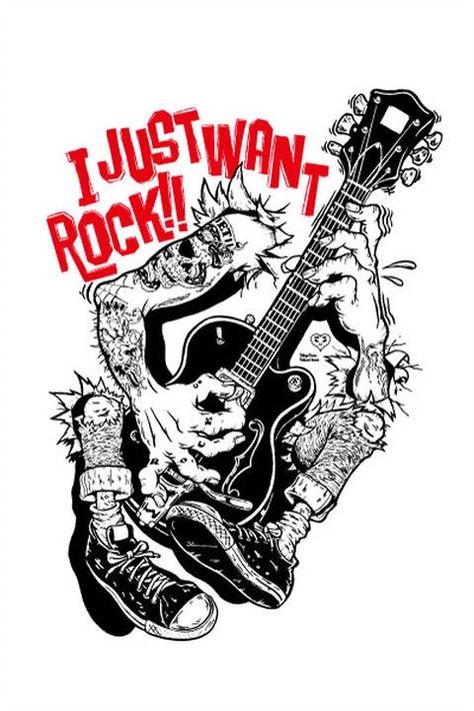 Punk Art Artworks, Punk Artwork, Punk Bands Posters, Band Illustration, Rasta Art, Art Deco Design Graphics, Image Rock, Typography Shirt Design, Rock Poster Art