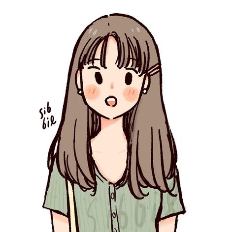 sibbil (@sibbil_) • Instagram photos and videos Cartoon Girl Drawing, Illustration Art Girl, Arte Sketchbook, Cute Cartoon Drawings, Cute Little Drawings, 영감을 주는 캐릭터, Girls Cartoon Art, Girly Art, A Drawing