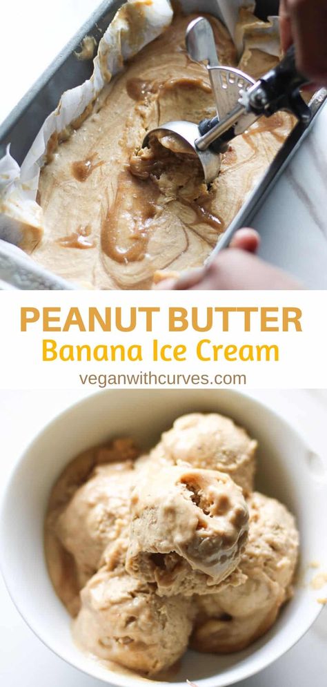 Dairy Free Banana Ice Cream, Peanut Butter Banana Ice Cream, Banana Ice Cream Vegan, Banana Ice Cream Recipe, Coconut Nectar, Vegan Ice Cream Recipe, Aesthetic Health, Banana Nice Cream, Tattoo Health