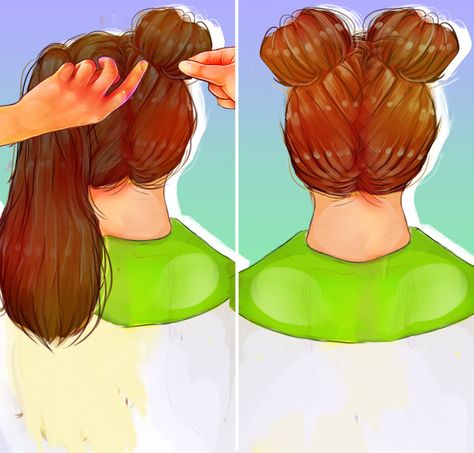 How to Do Space Buns Easy Space Buns, Space Bun Hairstyle, Buns Tutorial, Space Bun, Diy Space, Space Buns, Bun Tutorial, Bun Hairstyle, Hair Care Tips