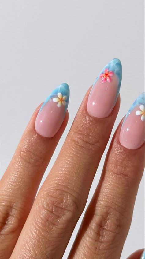 Summer Holiday Nails, Cruise Nails, Beachy Nails, Nails For Summer, Graduation Nails, Cute Simple Nails, Girly Acrylic, Girly Acrylic Nails, Cute Nail Ideas