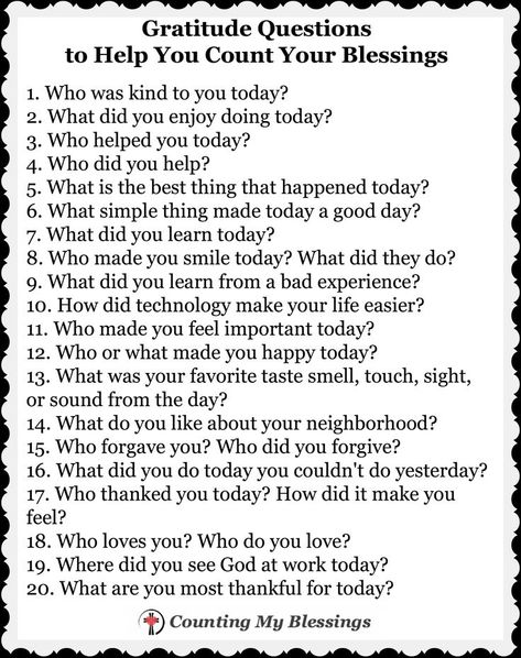 It's time to make the expression of gratitude part of every day. Join me and take the gratitude challenge—count 7 blessings a day the rest of the year. Gratitude Questions, Gratitude Activities, Gratitude Journal Prompts, Gratitude Challenge, Count Your Blessings, Journal Writing Prompts, Attitude Of Gratitude, Gratitude Journal, Journal Writing