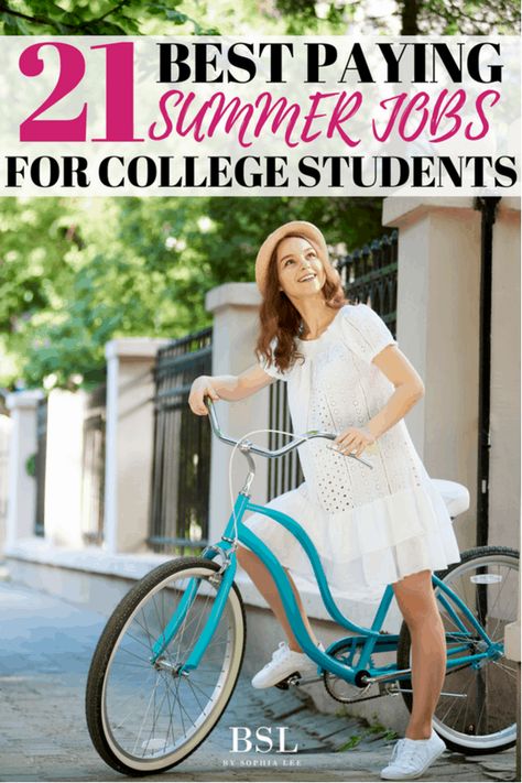 19 Best Paying Summer Job Ideas For College Students Summer Job Ideas, Teenager Jobs, Dorm Essentials List, Summer Jobs For Teens, Online Jobs For College Students, Quotes Student, Jobs For College Students, Organization Dorm, First Day Of College