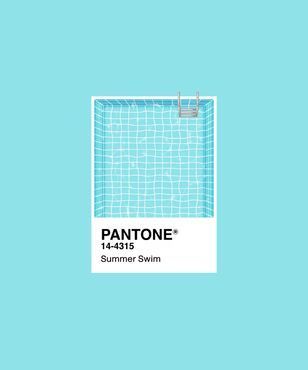 Home Design Drawing, Pantone Swatches, Pantone Palette, Pool Blue, New Retro Wave, Summer Swim, Free Vector Graphics, Colorful Design, Color Of The Year